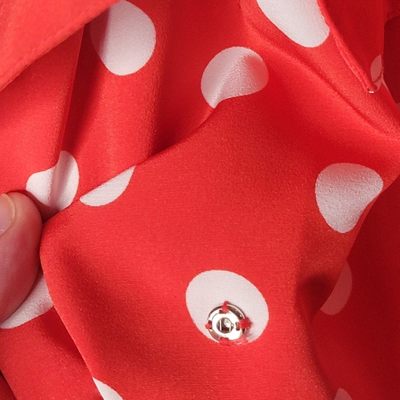 Vintage 80s Ms. Chaus polka dot dress size 8 - Picture 6 of 7